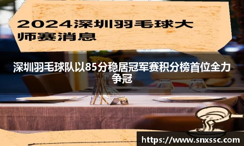 深圳羽毛球队以85分稳居冠军赛积分榜首位全力争冠